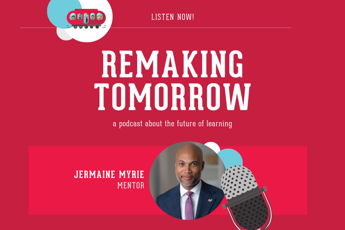 an adult wearing a blue suit