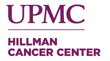 The text "UPMC Hillman Cancer Center" in purple