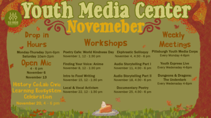 November Open Studio's calendar graphic.