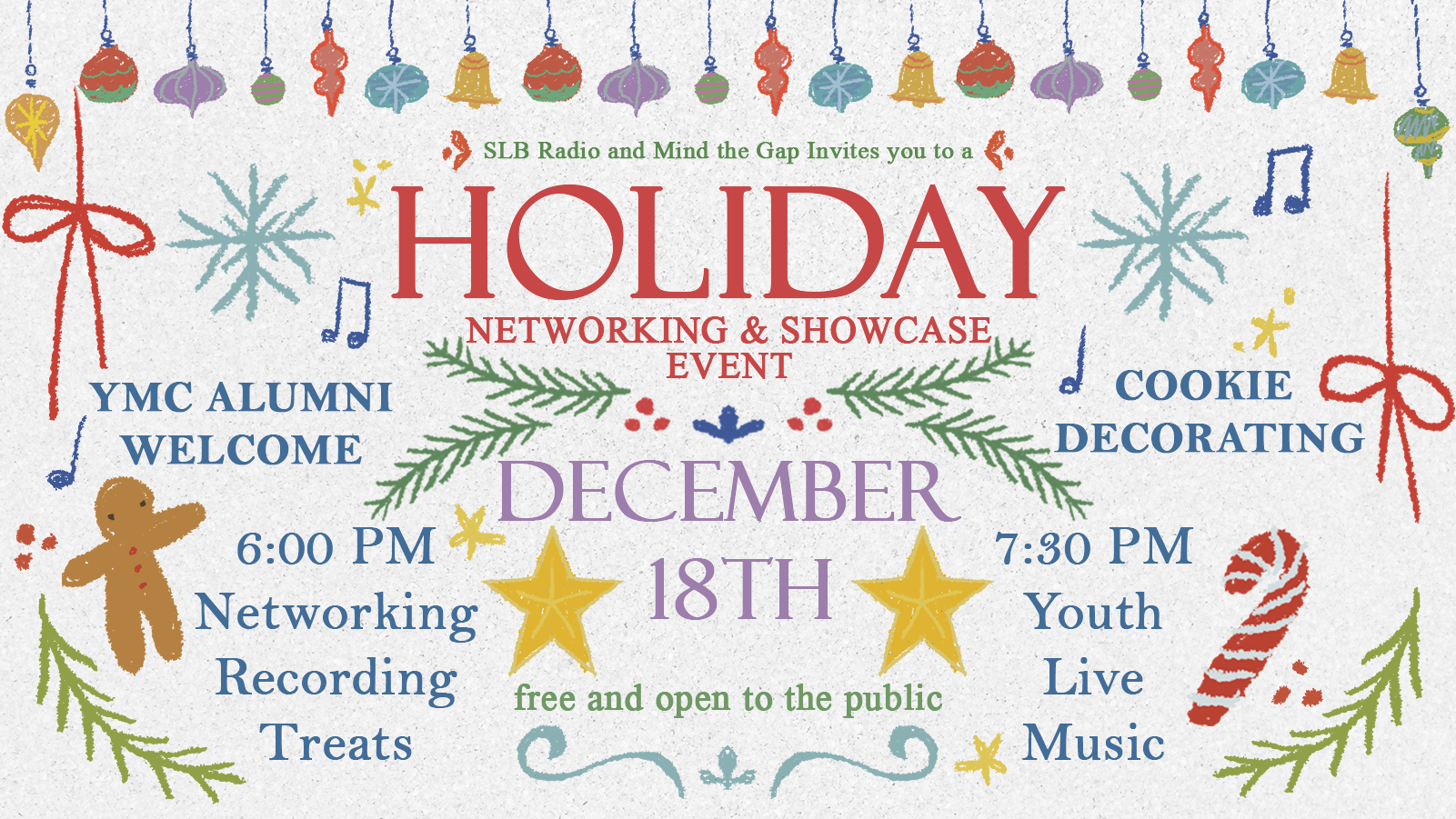 Holiday Networking showcase Flyer