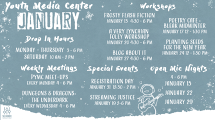 January YMC schedule graphic