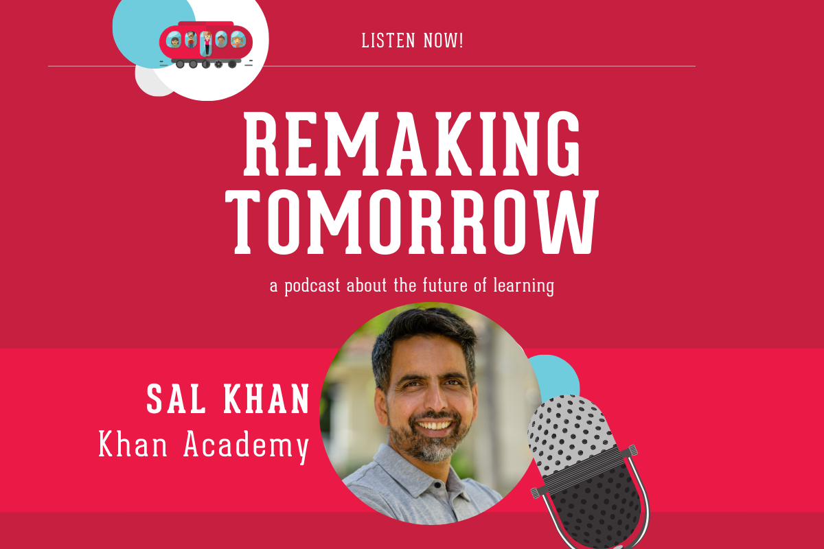 Graphic featuring a man with an illustrated microphone