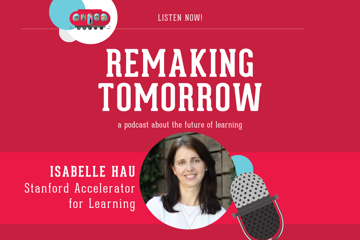 Graphic featuring an adult with an illustrated microphone